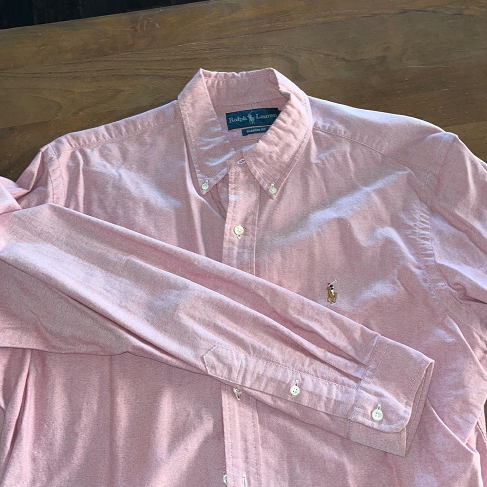 Men’s light red classic fit Ralph Lauren polo